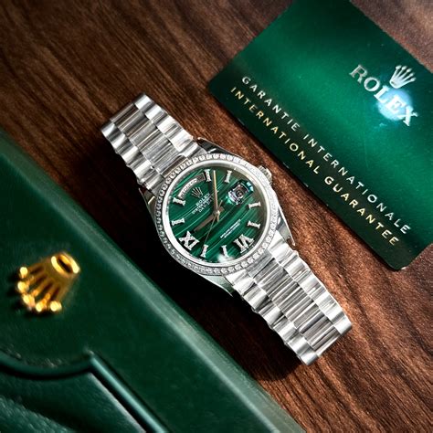 rolex day date 36 malachite|Rolex Day-Date 36 128348.